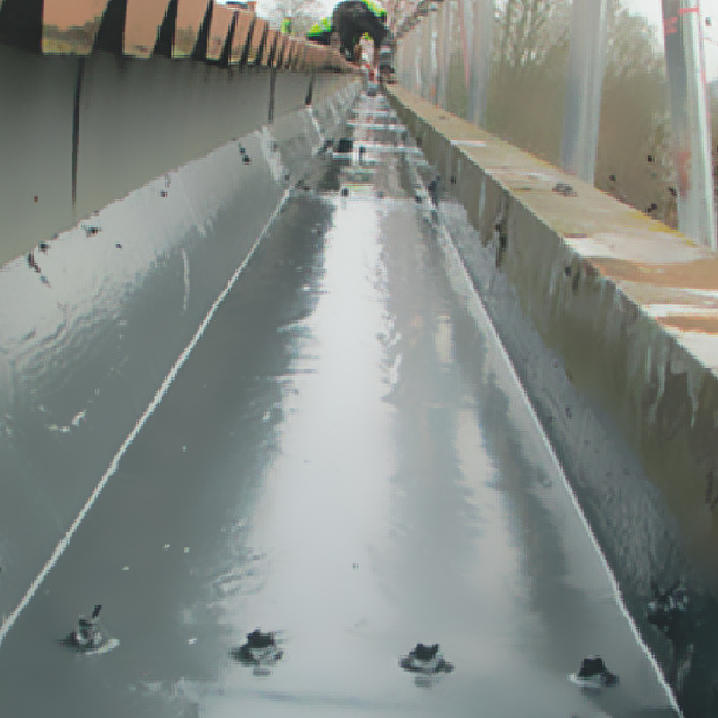 Leaking gutter repair