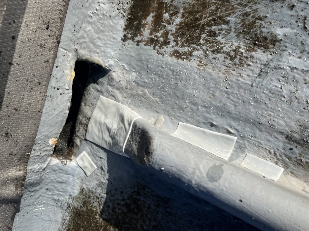 Fibreglass Roof Repaired with SpeedPatch