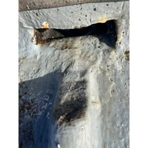 Hairline cracks on fibreglass roof